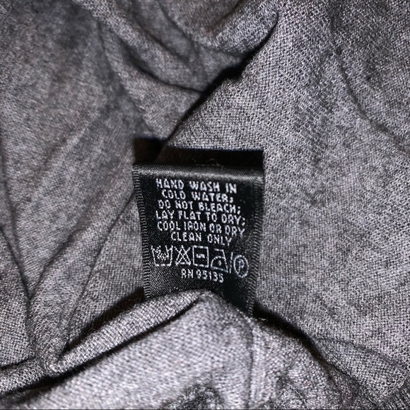 Lafayette 148 New York Gray Cashmere Blend Full Zip Sweater Jacket size Medium - Picture 5 of 6